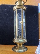 Brass Lanterns, Etched Glass, Glass Lanterns lamp, Vintage Candle Holders