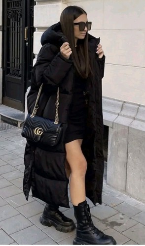 Ladies long zara feather down - long,