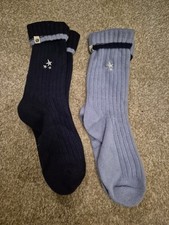 Fatface 2 Pack Star Embroidered Socks.