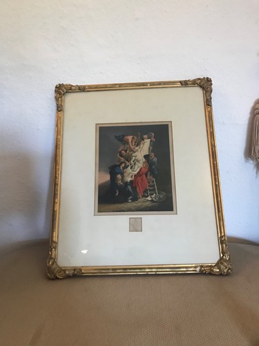 Antique gilt framed george - antique,