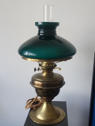 Antique brass oil - oil, lamp
