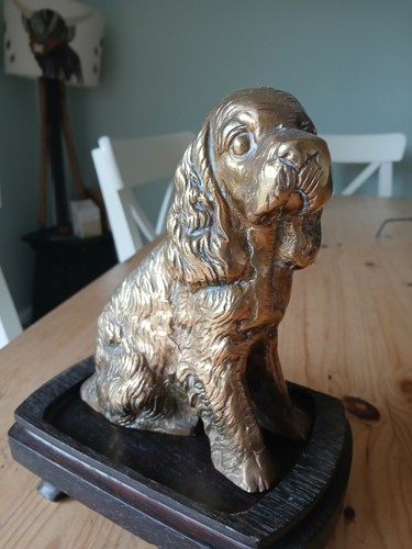 Vintage solid brass cocker - vintage,