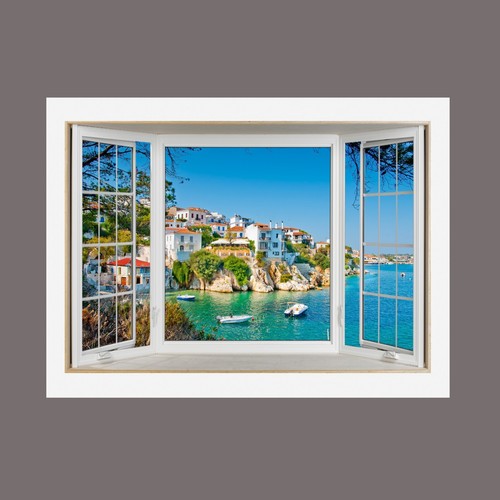 Canvas picture greek beach - picture,