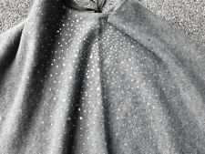 Ladies Grey One Size Poncho