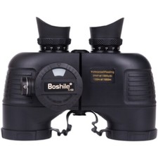 7X50 BaK-4 Binoculars Waterproof Military Navy Telescope W/ Rangefinder Compass