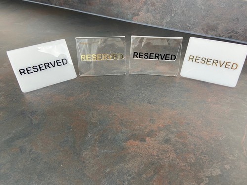 Table reservation sign - reservation,