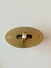 Medium Mulberry-type Handbag Padlock, Turn Lock, Clasp In Antique Brass Colour