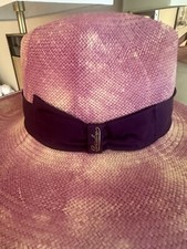 Borsalino Hat Fedore Pink Purple M