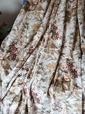 Vintage 104"w X 76"d Crowson Amadour Weighted Lined Fabric Extra Wide Floral 