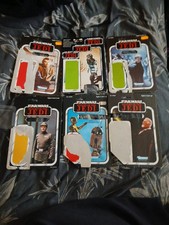 Star Wars Kenner Backing Cards Vintage BULKBUY X6 Cards ( see photos )