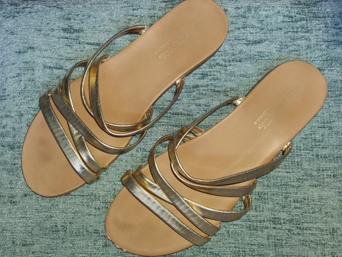 Dune gold leather - leather, strappy