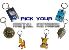 Metal Keyring Keychain Popular Retro TV And Film Related - Choose Your Keychain