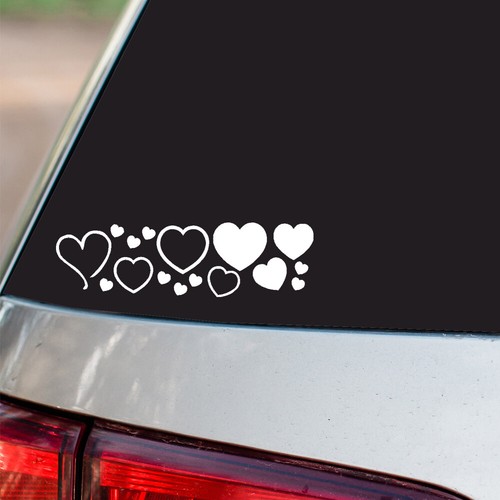 Hearts cluster sticker - cluster,