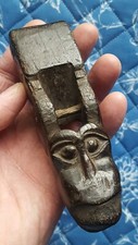 OLD CARVED WOODEN  DAYAK TOOL FROM BORNEO