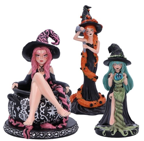 Witch pagan statues - witch,