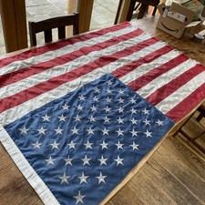 Large Vintage American Flag 136 X 88cm