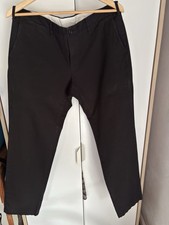 Muji Men Regular Fit Black Chino's Medium