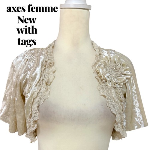 Axes femme black velvet - velvet, bolero