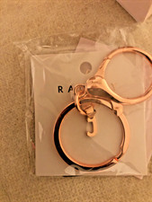 BNWT Radley Rose Gold Signature Design “ J “  Handbag Charm / Keyring