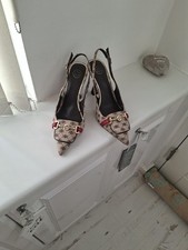 River Island Women's Sling Back Shoes   Gucci Look. Size 6.