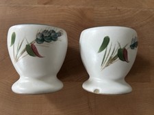 2 x Denby Greenwheat/Wheatsheaf Egg Cups