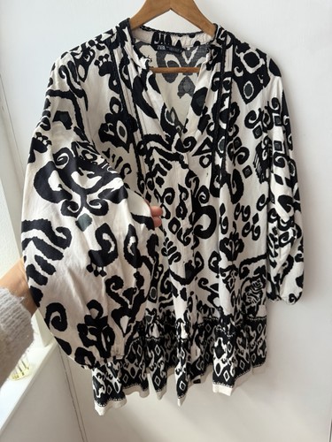 Zara black and - and, tunic