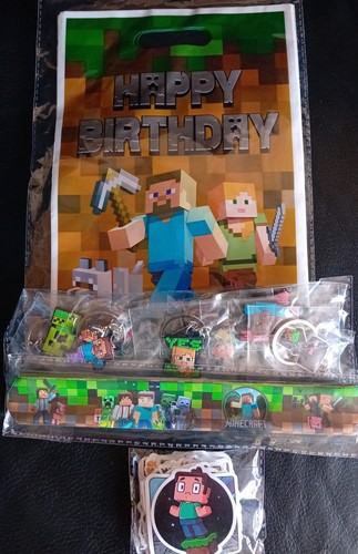 Minecraft party bags and - minecraft,