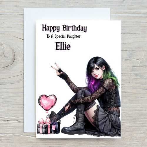 Gothic birthday card - gothic,