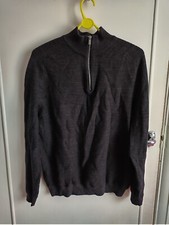 Primark Men's Used Black long sleeves Cardigan Uk Size L (Chest 44 Inches)