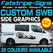 to fit FORD CUSTOM SWB CAMPER VAN STICKERS GRAPHICS DECALS STRIPES MOTORHOME