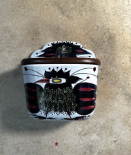 Vintage Royal Copenhagen Lidded Salt Box MCM  Baca Tenera Crazy Bird 1960s