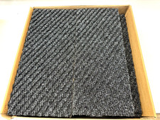 DIAGONAL ULTRA TYTE CARPET TILES CHARCOAL LOT OF 26 2 DIFFERENT SIZES
