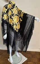 Antique Black Embroidered