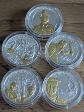 Gibraltar London Mint In Flanders Field Museum Silver Plated Proof Coin Crown