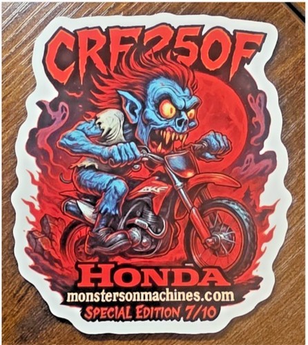 Honda crf250f 9x9cm durable - crf250f,
