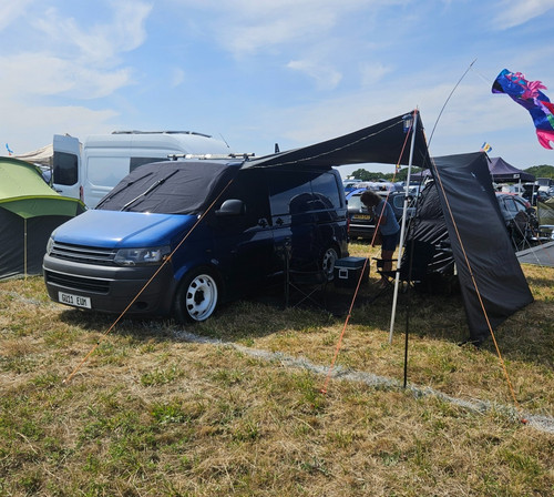 Stitches steel tarp awning - +,
