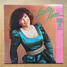 LORETTA LYNN MAKING LOVE FROM MEMORY LP 1982 - only light signs of use - saw cut