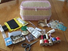 Vintage Plastic Sewing Basket