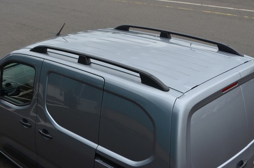 Black roof rack rails side - black,