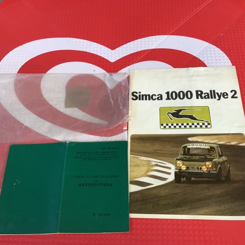 Simca 1000 rallye brochure - rallye, +