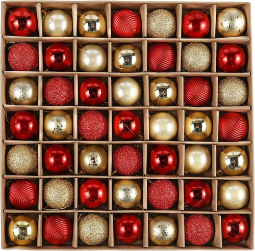 Christmas baubles pieces - 49,
