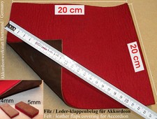 Accordion felt / leather flap
