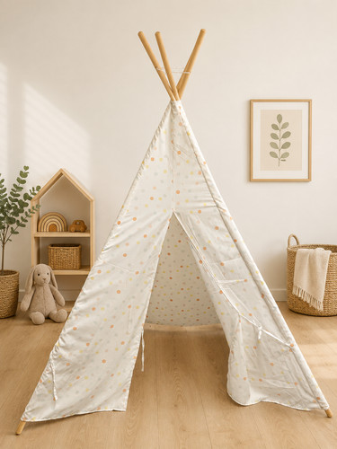 Kids wooden teepee - wooden,