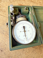 JAQUET VINTAGE SWISS MADE MECHANICAL  RPM FIVE - RANGE HAND HELD TACHOMETER LOOK