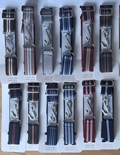  ADULTS ELASTICATED  SNAKE BELT BELTS STRIPES 