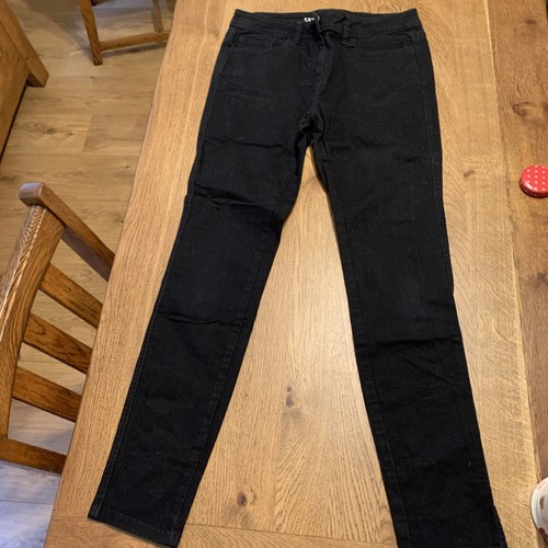 Ladies next black denim skinny - black,