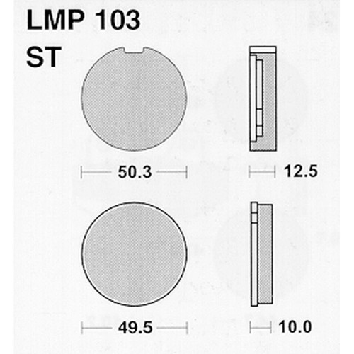 Athena lmp103 brake pads - brake,