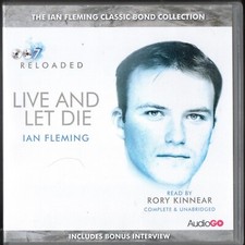 James Bond Live & Let Die Ian Fleming Audiobook 6 CD Set Rory Kinnear Unabridged