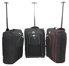 55cm EasyJet Ryanair Cabin Suitcase Trolley Bag Wheel Travel Backpack Luggage