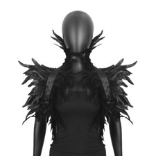 Gothic Natural Feather Collar